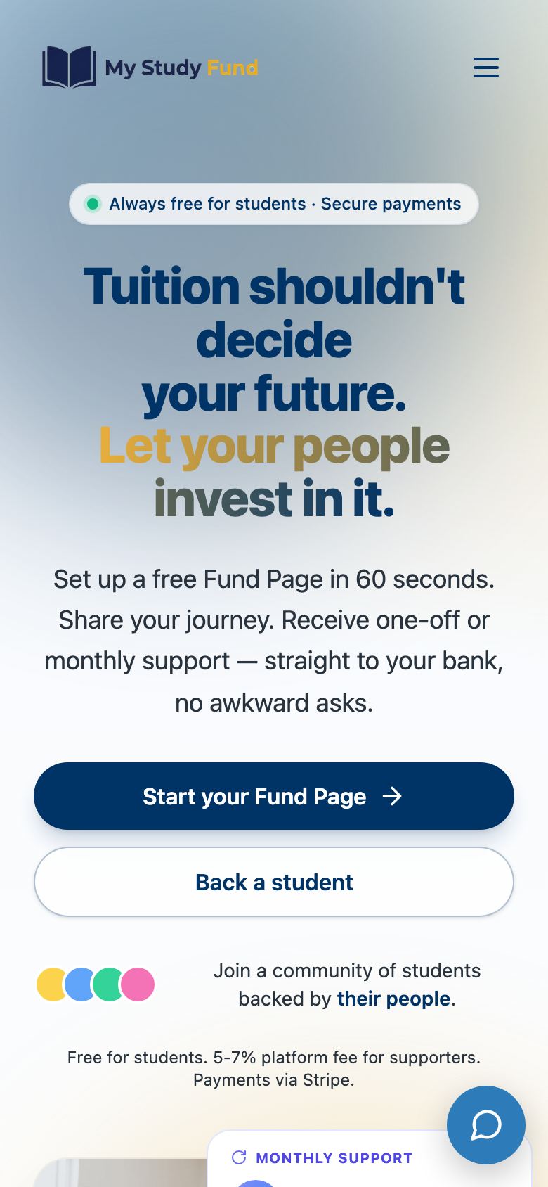 My Study Fund on a phone